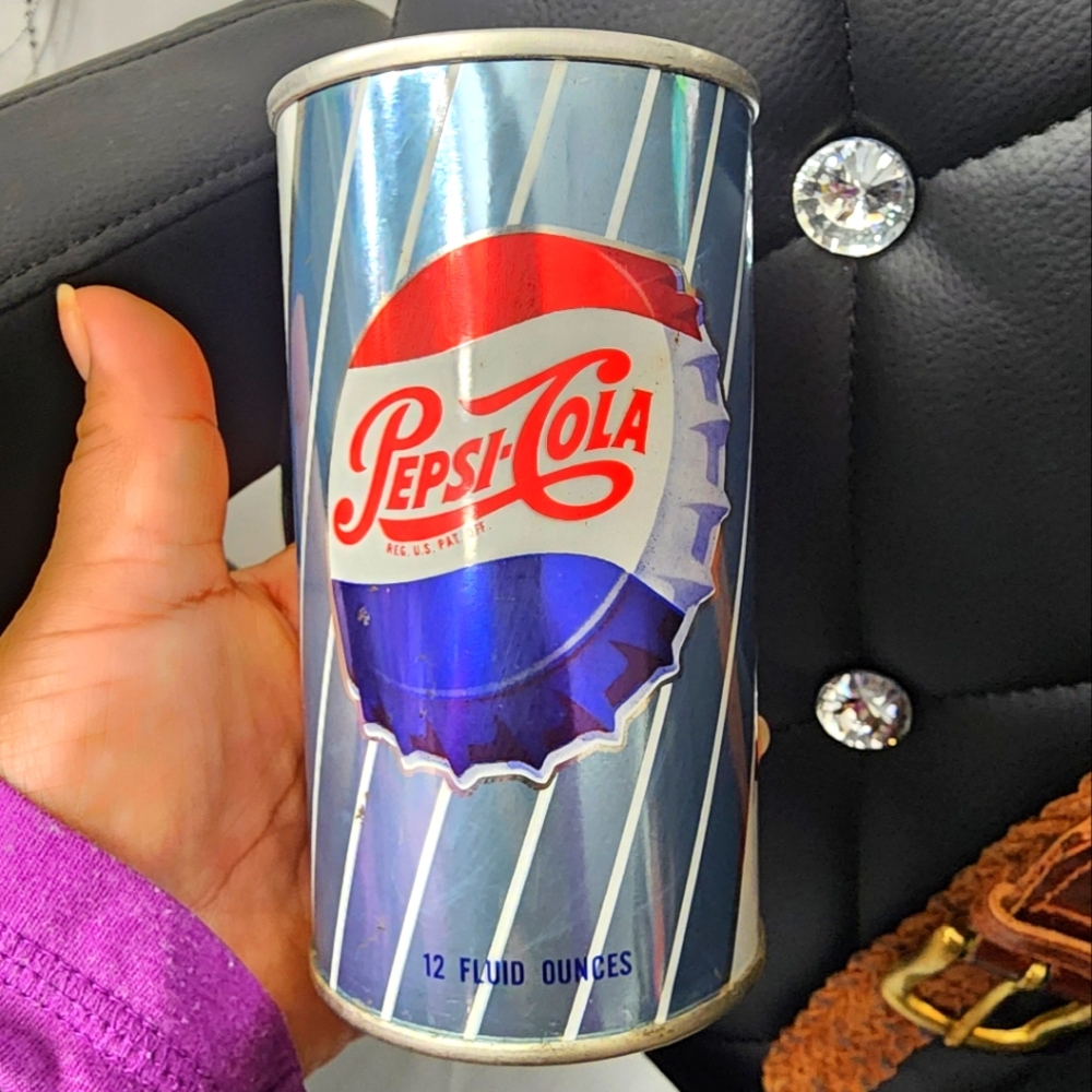 Vintage Pepsi Cola Soda 12 Ounce Oz Can Rare NY good condition